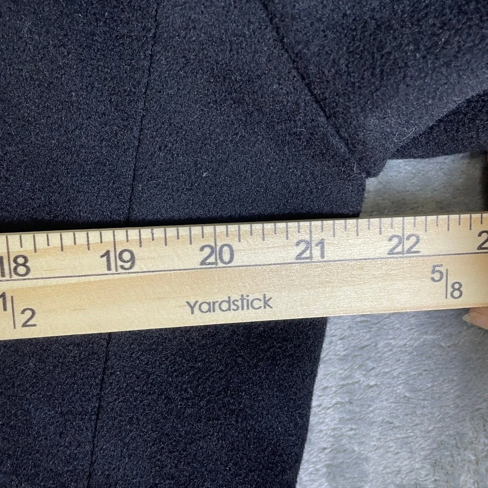 Manif. Tess. Risaliti Overcoat Mens 50 R Black Good Pure Cashmere Made In Italy